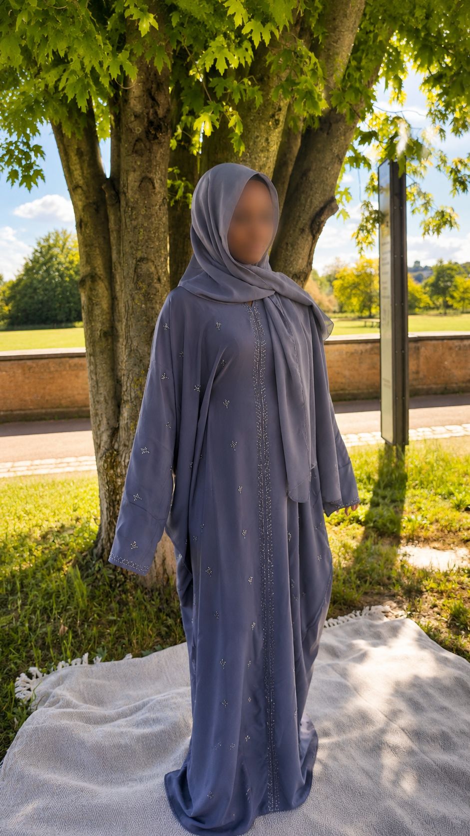 Abaya Naïma — Taupe Perlé