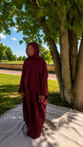 Abaya Rouh — Bordeaux Intense
