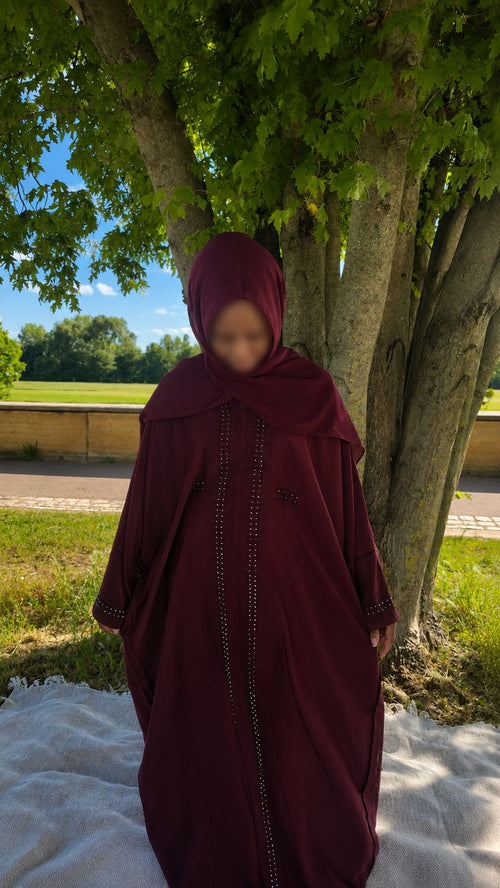 Abaya Rouh — Bordeaux Intense